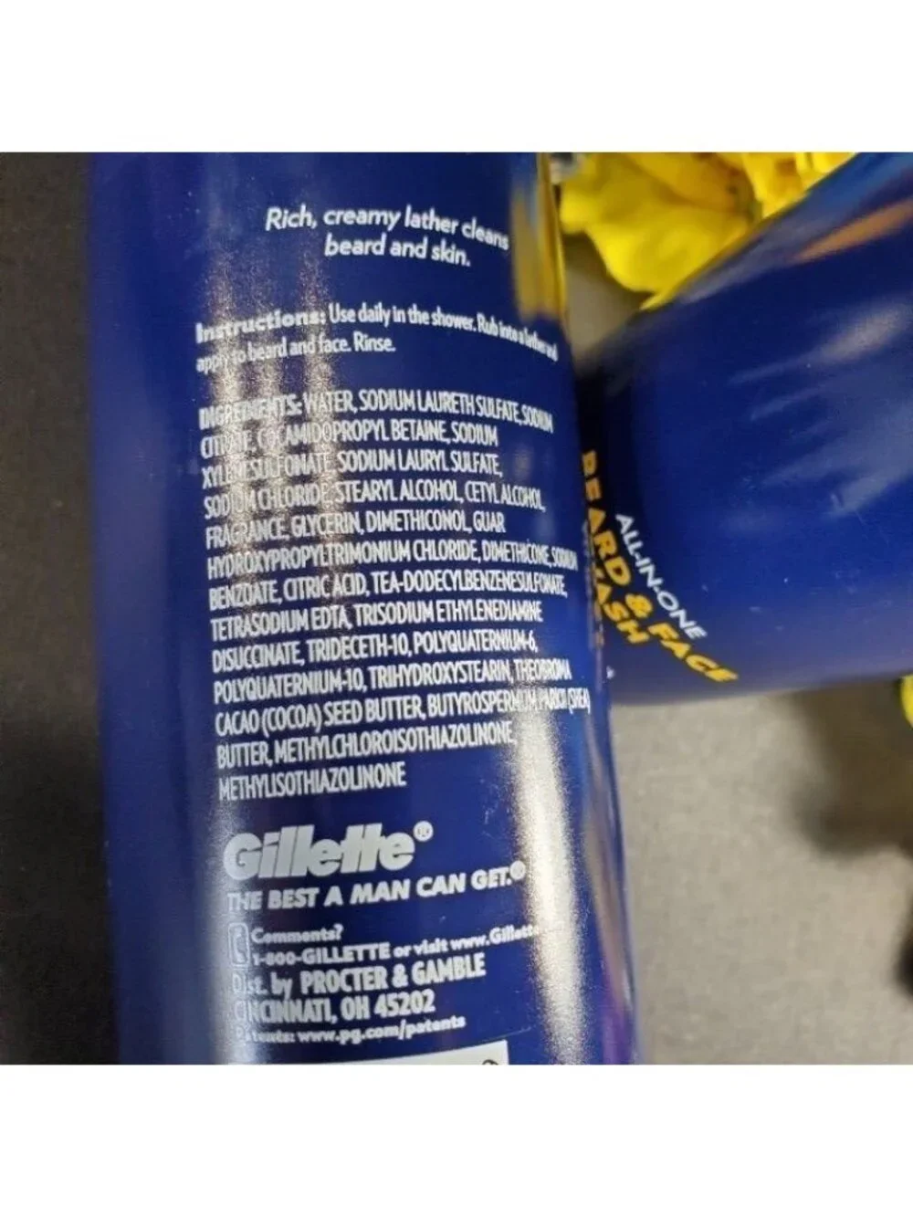 Enrich Gillette Beard Face Mens Wash All One Grooming Soap Creamy READ